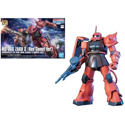 Gundam Zaku II MS 06S Red Model Kit HG 1/144 Bandai