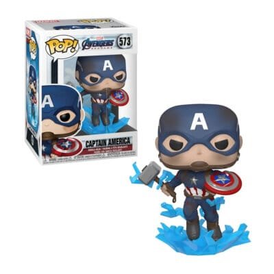 Funko Pop Captain America with Mjolnir Marvel Endgame Vinyl Figure N° 573