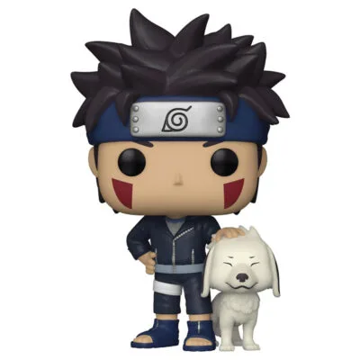 Alternative view of Funko Pop Kiba with Akamaru Naruto N° 1194