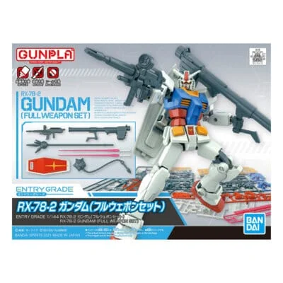 Gundam RX 78 2 Full Weapon Set Model Kit EG 1 144 Bandai
