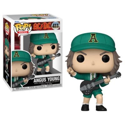 Funko Pop Angus Young Green Outfit AC/DC Rock Vinyl Figure N° 411
