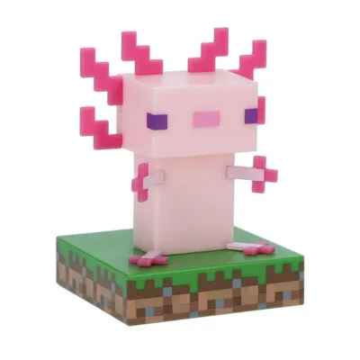 Minecraft Axolotl Icon Light Lampada LED 11 cm