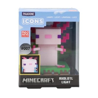 Minecraft Axolotl Icon Light Lampada LED 11 cm