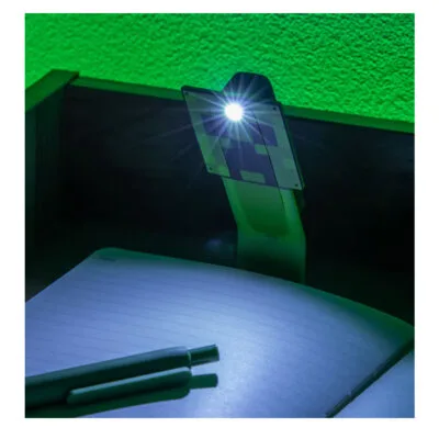 Minecraft Creeper Book Light con Segnalibro LED