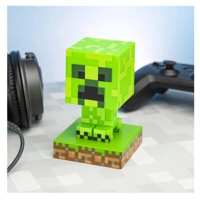 Minecraft Creeper Icon Light 3.9 inch Lampada