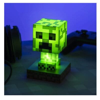 Minecraft Creeper Icon Light 3.9 inch Lampada