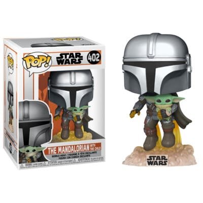 Funko Pop Mando Flying with Jet Pack The Mandalorian Vinyl Figure N° 402