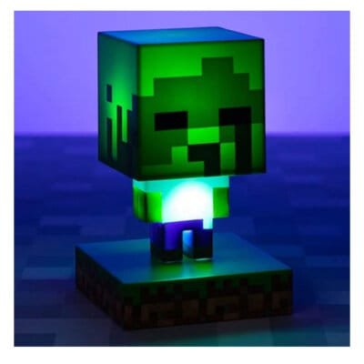 Minecraft Zombie Icon Light 3.9 inch Lampada