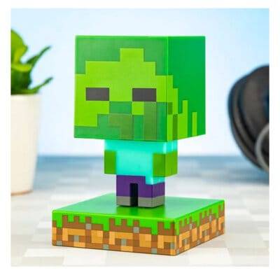 Minecraft Zombie Icon Light 3.9 inch Lampada