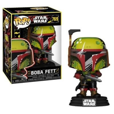 Funko Pop Boba Fett Retro Star Wars Book of Boba Fett Vinyl Figure N° 769