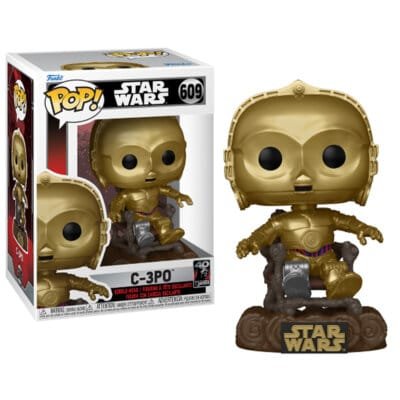 Funko Pop C-3PO on Chair Star Wars 40th Anniversary Vinyl Figure N° 609