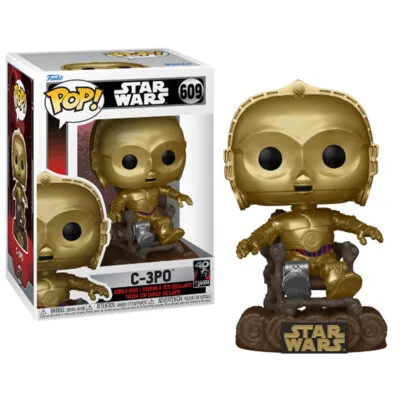 Funko Pop C-3PO on Chair Star Wars 40th Anniversary Vinyl Figure N° 609