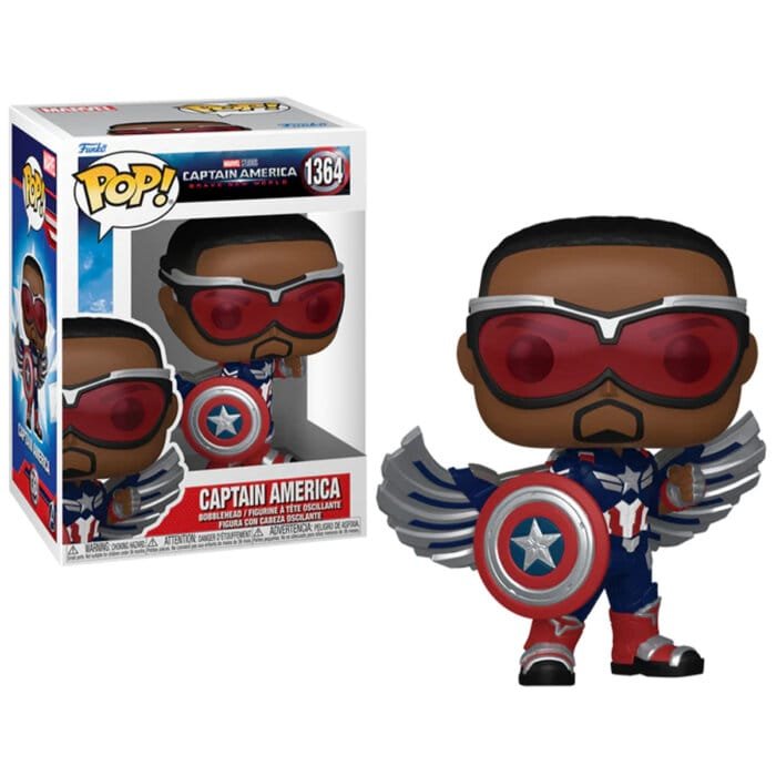 Funko Pop Captain America Brave New World Marvel Vinyl Figure N° 1364