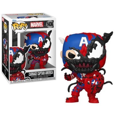 Funko Pop Captain America Carnageized Marvel Vinyl Figure N° 1436