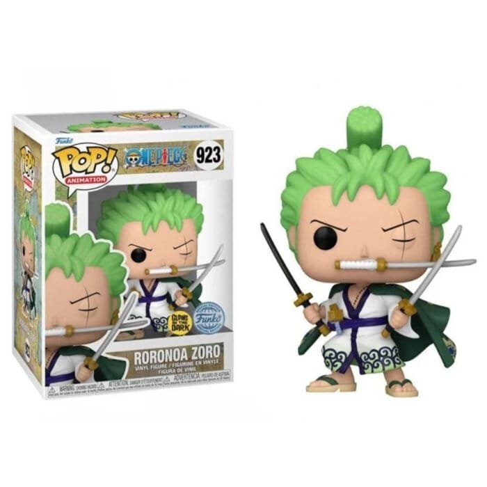 Funko Pop Roronoa Zoro One Piece Glow in the Dark Vinyl Figure N° 923