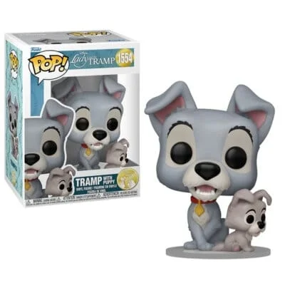Funko Pop Tramp with Puppy Lady and the Tramp Disney N° 1554