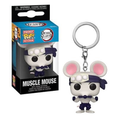 Funko Portachiavi Muscle Mouse Demon Slayer – Pocket Pop Keychain 4 cm
