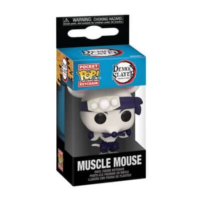 Funko Portachiavi Muscle Mouse Demon Slayer – Pocket Pop Keychain 4 cm