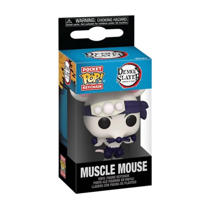 Funko Portachiavi Muscle Mouse Demon Slayer – Pocket Pop Keychain 4 cm