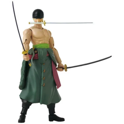 Roronoa Zoro Three Sword Style Anime Heroes Figure 17cm Bandai
