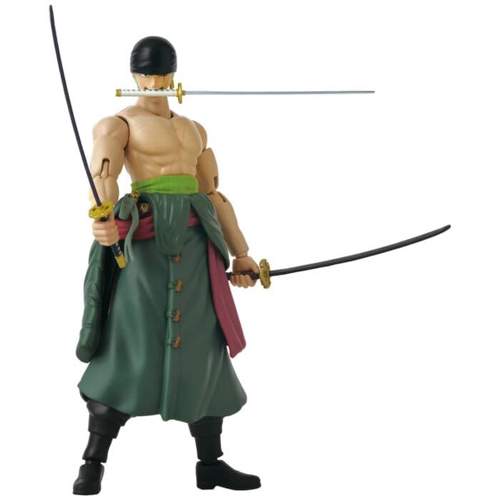 Roronoa Zoro Three Sword Style Anime Heroes Figure 17cm Bandai