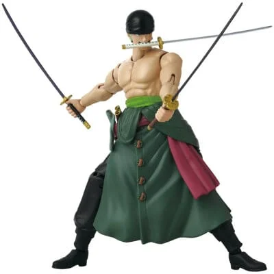 Roronoa Zoro Three Sword Style Anime Heroes Figure 17cm Bandai