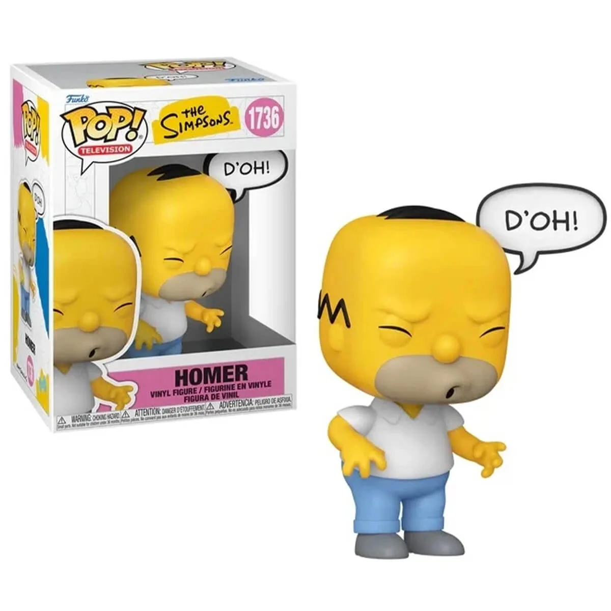 Funko Pop Homer D’Oh The Simpsons POP Sayings N° 1736 funko pop homer doh the simpsons 1736