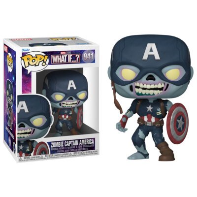 Funko Pop Zombie Captain America Marvel What If N° 941