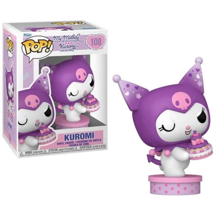 funko pop kuromi 20th anniversary with cake 108