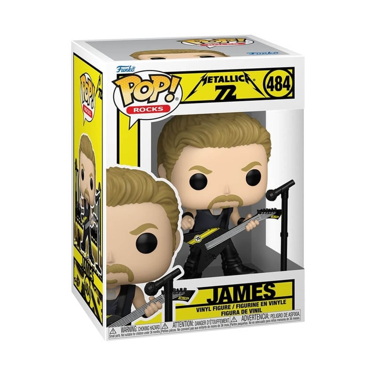 Funko Pop James Hetfield Metallica 72 Seasons N° 484 figura in vinile