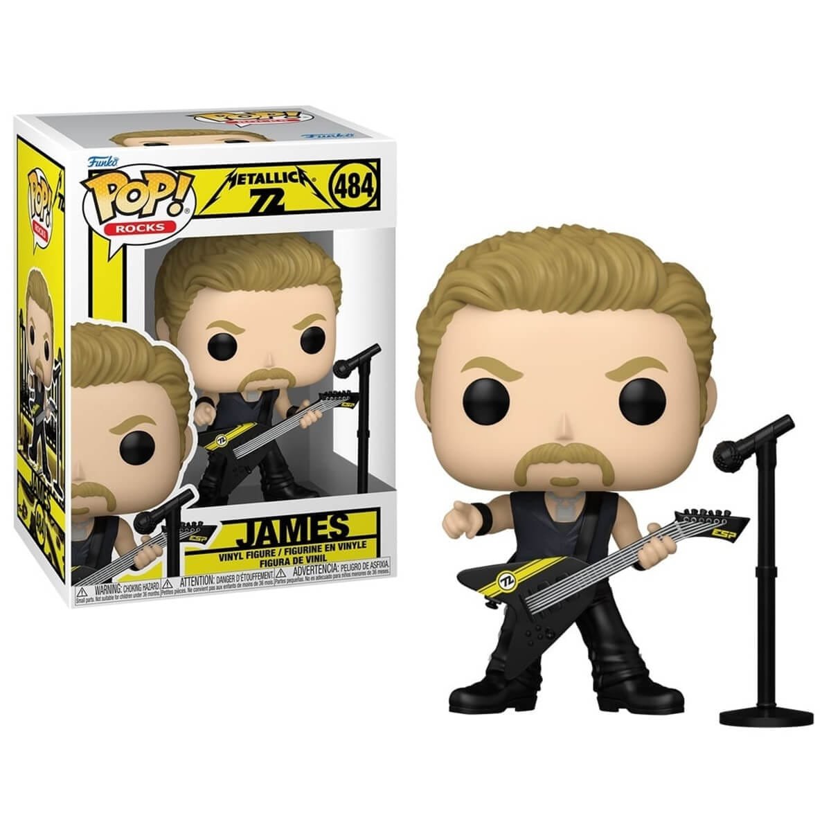 Funko Pop James Hetfield Metallica 72 Seasons N° 484 figura in vinile