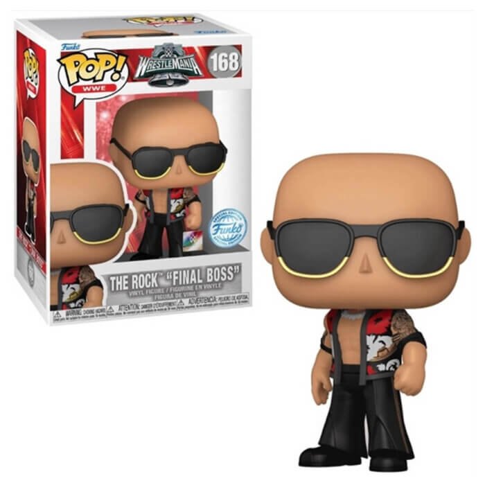 Funko Pop The Rock Final Boss WWE N° 168 WrestleMania 40