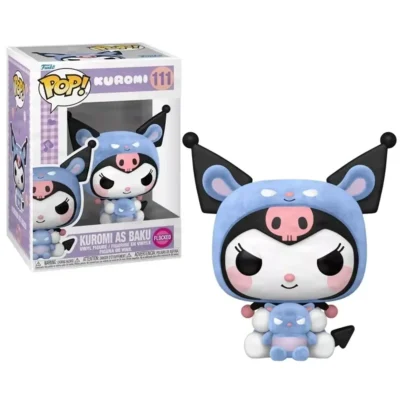 Figura in vinile floccato di Kuromi in versione friend cosplay della linea Sanrio con scatola originale