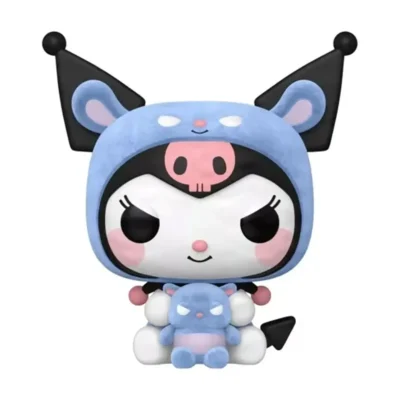 Figura in vinile floccato di Kuromi in versione friend cosplay della linea Sanrio con scatola originale