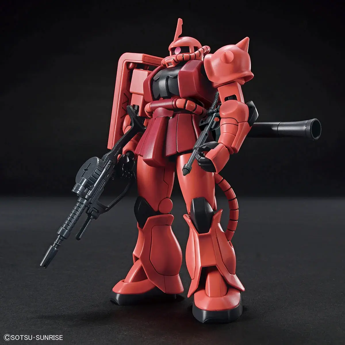 GUNDAM HGUC 1/144 MS-06S Zaku II Char 40th Model Kit Modello da assemblare Gunpla HGUC in scala 1/144 del MS-06S Zaku II di Char Aznable con scatola originale