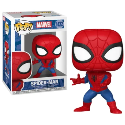 Funko Pop Spider-Man N 1422 della serie Marvel New Classics nella sua confezione.