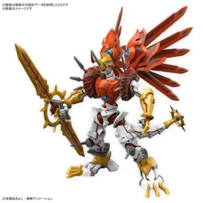 Modello da assemblare Figure-rise Standard Amplified di Shinegreymon dalla serie Digimon con scatola intatta