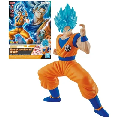 Modello da assemblare Entry Grade di Son Goku Super Saiyan God Super Saiyan da Dragon Ball Super con scatola originale