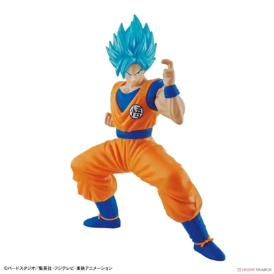 Modello da assemblare Entry Grade di Son Goku Super Saiyan God Super Saiyan da Dragon Ball Super con scatola originale