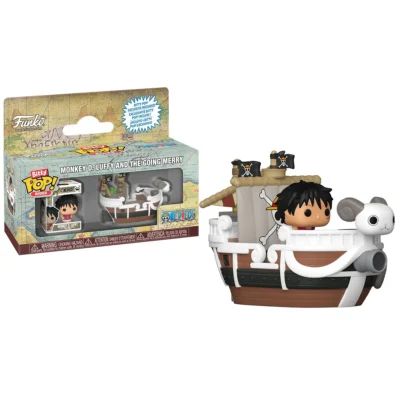 Set Funko Bitty Pop Rides di One Piece con Luffy e la Going Merry in scatola da collezione