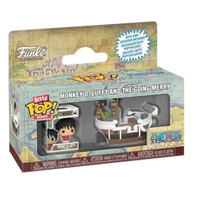 Set Funko Bitty Pop Rides di One Piece con Luffy e la Going Merry in scatola da collezione