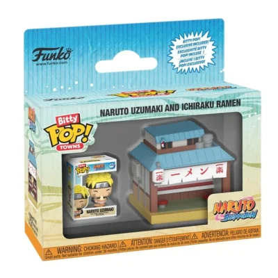 Set Funko Bitty Pop Town di Naruto con l'Ichiraku Ramen in scatola da collezione