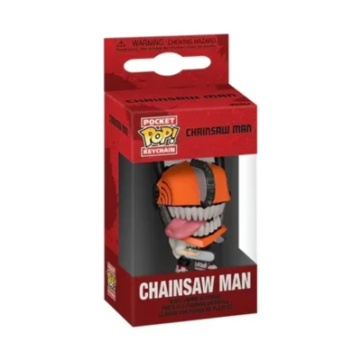 Portachiavi Funko Pocket Pop di Chainsaw Man dall'anime omonimo con scatola intatta