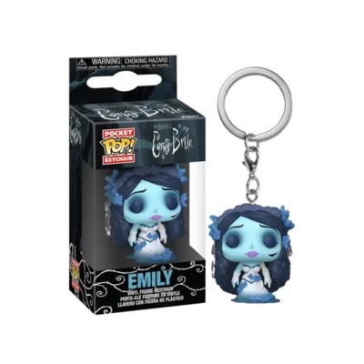 Portachiavi Funko Pocket Pop di Emily dal film La Sposa Cadavere con scatola da collezione