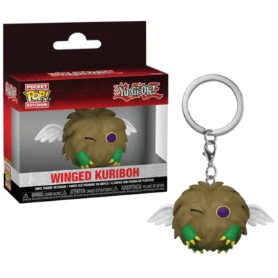 Portachiavi Funko Pocket Pop di Winged Kuriboh dalla serie anime Yu-Gi-Oh con scatola originale