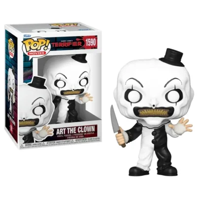 Figura in vinile Funko Pop di Art the Clown dal film horror Terrifier numero 1590 con scatola intatta