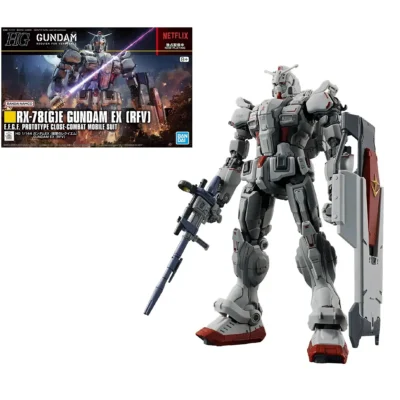 Modello da assemblare Gunpla HG in scala 1/144 del RX-78(G)E Gundam EX dalla serie Requiem for Vengeance con box art