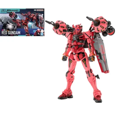 Modello da assemblare Gunpla HG in scala 1/144 del Red Gundam della serie GQuuuuuuX con scatola intatta