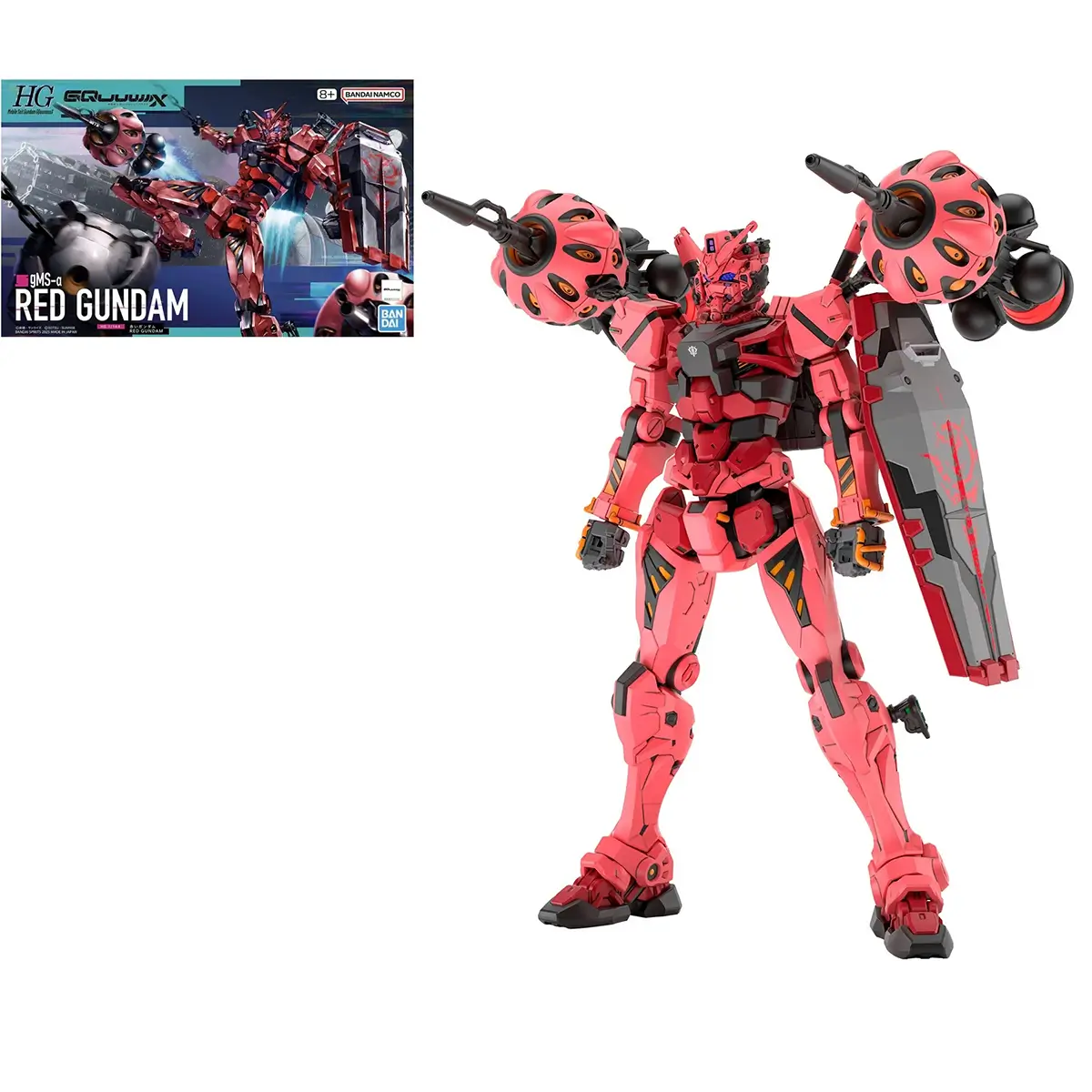 GUNDAM HG 1/144 Red Gundam GQuuuuuuX Series Model Kit Modello da assemblare Gunpla HG in scala 1/144 del Red Gundam della serie GQuuuuuuX con scatola intatta