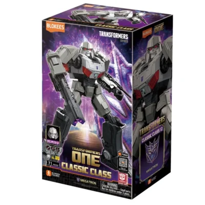 Model kit Blokees Classic Class 12 di Megatron dal film Transformers One in scatola da collezione